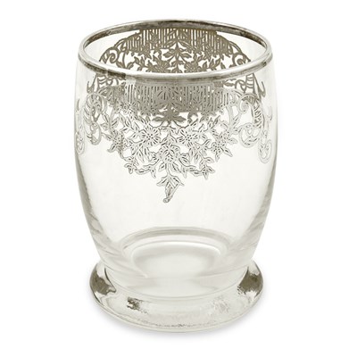 Lot 6 - A set of 6 first quarter 20th century drinking glasses gilded with silver.