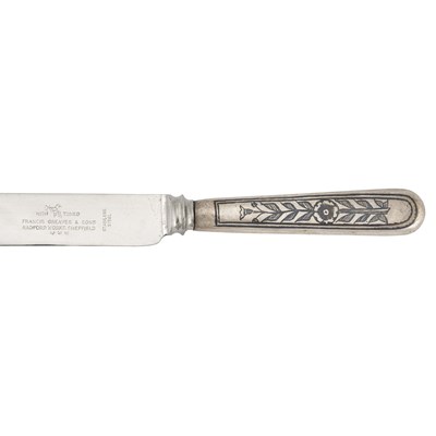 Lot 85 - Mid 20th Century, Iraqi niello silver eighteen pieces cutlery set