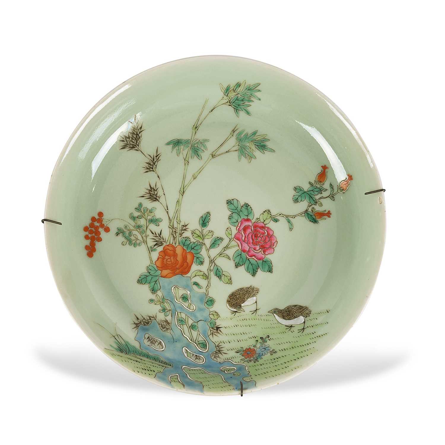 Lot 169 - A  Chinese porcelain dish 'Qing Dynasty'