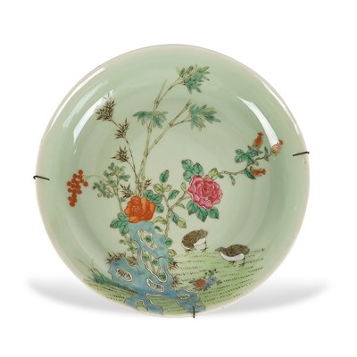 Lot 169 - A  Chinese porcelain dish 'Qing Dynasty'