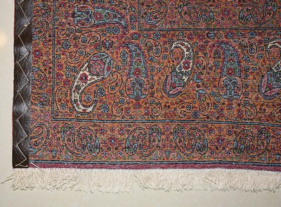 Lot 6 - Wool repeated boteh design  Qum carpet