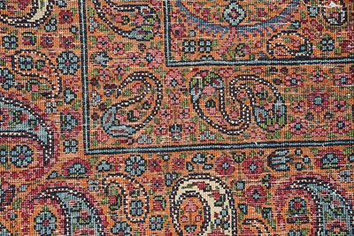 Lot 6 - Wool repeated boteh design  Qum carpet