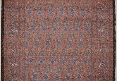 Lot 6 - Wool repeated boteh design  Qum carpet