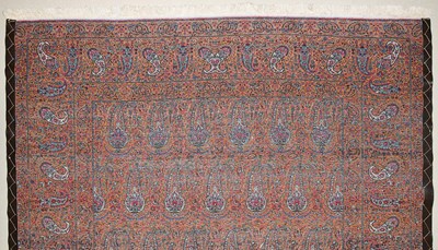 Lot 6 - Wool repeated boteh design  Qum carpet