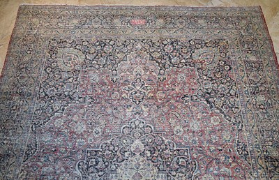 Lot 9 - Mid 20th Century double signed wool Mashad Carpet