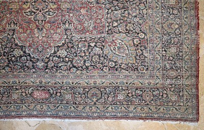 Lot 9 - Mid 20th Century double signed wool Mashad Carpet