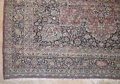 Lot 9 - Mid 20th Century double signed wool Mashad Carpet