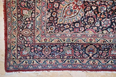 Lot 9 - Mid 20th Century double signed wool Mashad Carpet