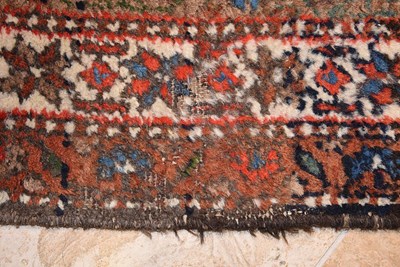 Lot 14 - Hamadan rug, classic repeating pattern on blue base 20th Century