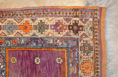 Lot 22 - Early 20th Century Turkish multi prayer design carpet wool on wool with purple, green and beige color
