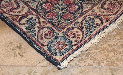 Lot 48 - Early 20th Century wool on cotton pair of Thousand Flowers Kerman carpet