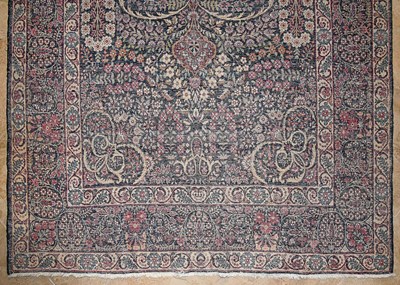 Lot 48 - Early 20th Century wool on cotton pair of Thousand Flowers Kerman carpet