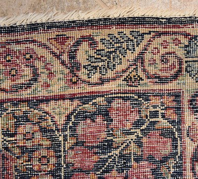 Lot 48 - Early 20th Century wool on cotton pair of Thousand Flowers Kerman carpet