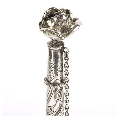 Lot 4 - Silver rosewater sprinkler (French).
