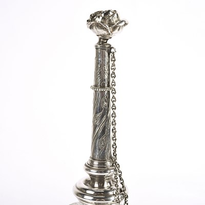 Lot 4 - Silver rosewater sprinkler (French).