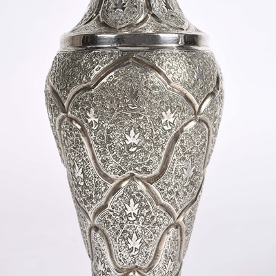 Lot 10 - Kashmiri (India) silver vases.