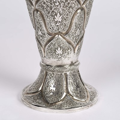 Lot 10 - Kashmiri (India) silver vases.