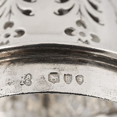 Lot 12 - British sterling silver large salt or pepper shaker.