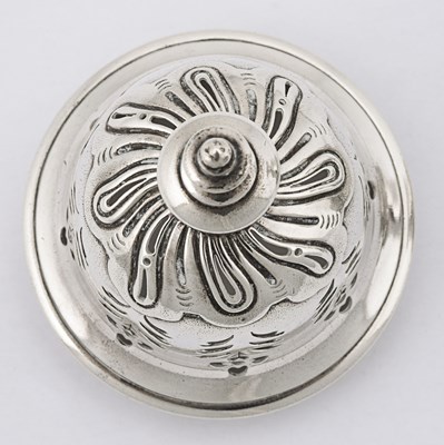 Lot 12 - British sterling silver large salt or pepper shaker.
