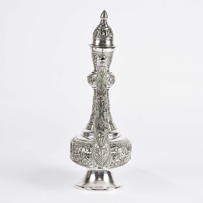 Lot 15 - Indian sterling silver ewer.