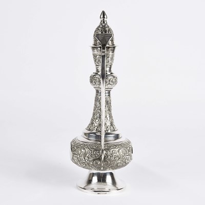Lot 15 - Indian sterling silver ewer.