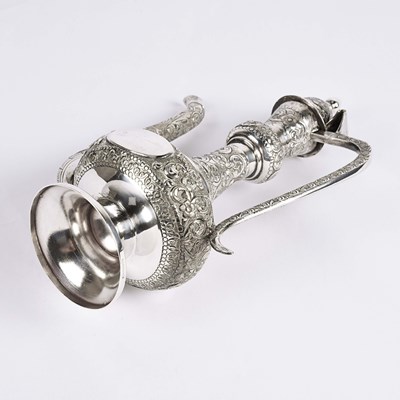 Lot 15 - Indian sterling silver ewer.