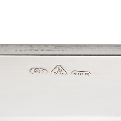 Lot 16 - Italian silver tray. Marked (800).