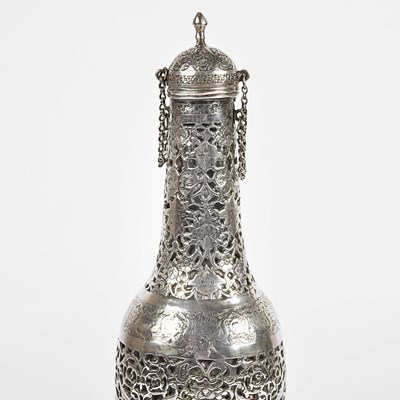 Lot 29 - Isfahan silver bottle case.