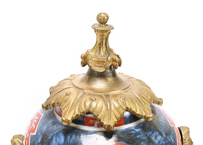 Lot 2 - Late 19th century Imari porcelain and bronze clock
