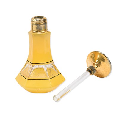 Lot 11 - Group of 4 European glass perfume bottles