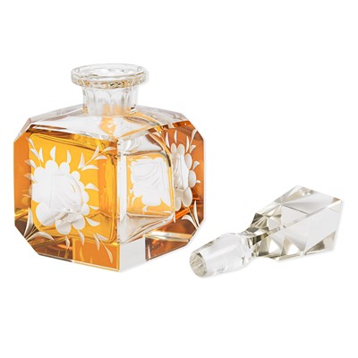 Lot 11 - Group of 4 European glass perfume bottles