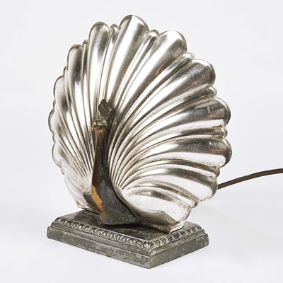 Lot 22 - Mid 20th century European silver plated table lamp
