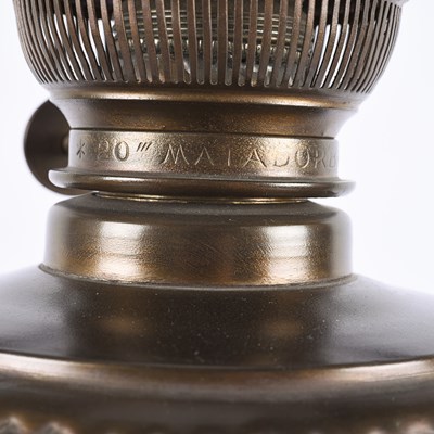 Lot 69 - Pair of Victorian electrified lamps.