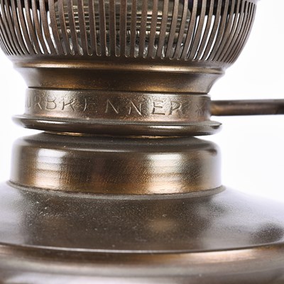 Lot 69 - Pair of Victorian electrified lamps.