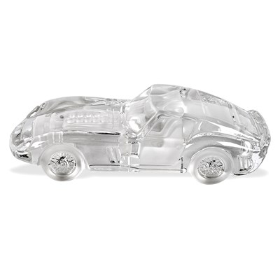 Lot 21 - A crystal glass figure of a Ferrari. Daum France.