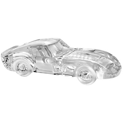 Lot 21 - A crystal glass figure of a Ferrari. Daum France.