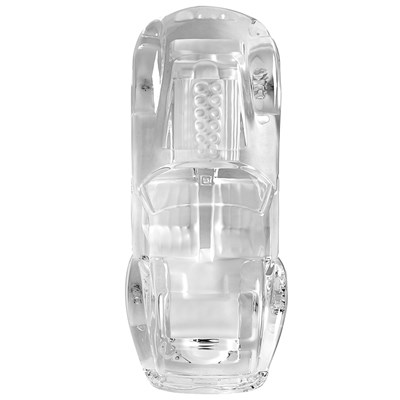 Lot 21 - A crystal glass figure of a Ferrari. Daum France.