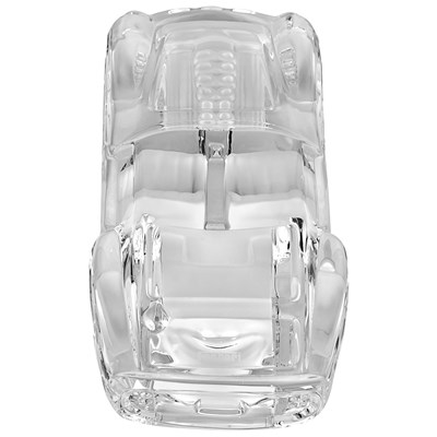 Lot 21 - A crystal glass figure of a Ferrari. Daum France.