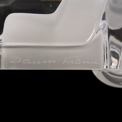 Lot 21 - A crystal glass figure of a Ferrari. Daum France.