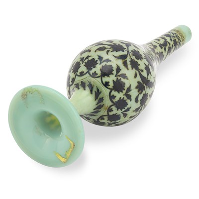 Lot 4 - Bohemian opaline glass rosewater sprinkler