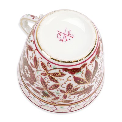 Lot 34 - Late 19th century European porcelain tea set