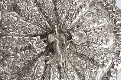 Lot 66 - 19th century ornate silver decorative mirror