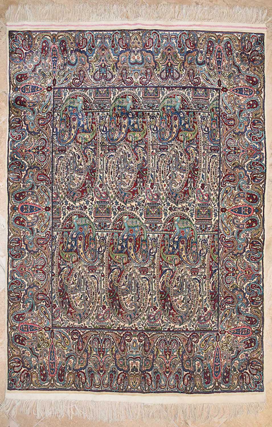 Lot 7 - Kerman carpet of multi boteh designs