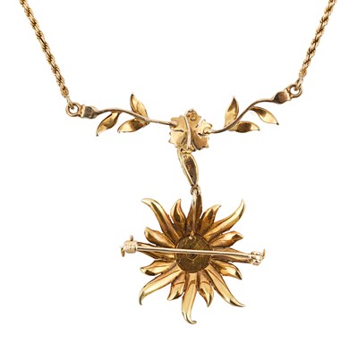Lot 74 - Victorian late 19th century European 14k gold necklace
