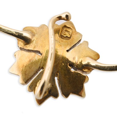 Lot 74 - Victorian late 19th century European 14k gold necklace
