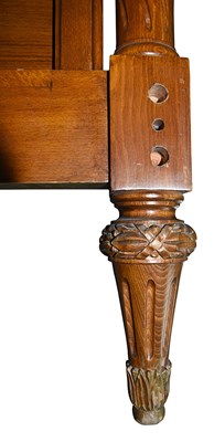 Lot 77 - French Louis XVI style headboard bed frame