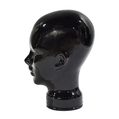 Lot 208 - 1970s decorative glass head