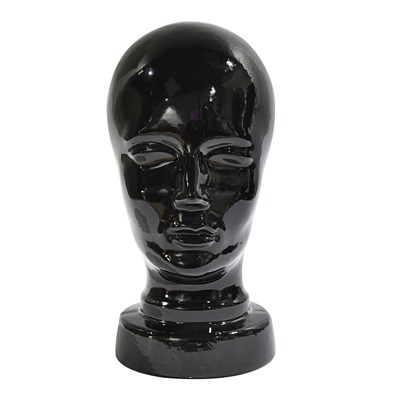 Lot 232 - 1970s decorative glass head