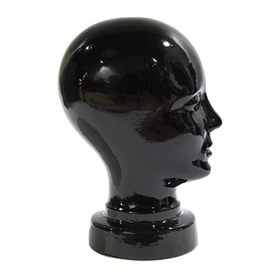 Lot 232 - 1970s decorative glass head