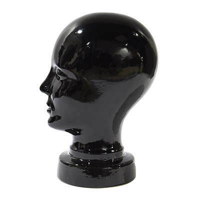 Lot 232 - 1970s decorative glass head